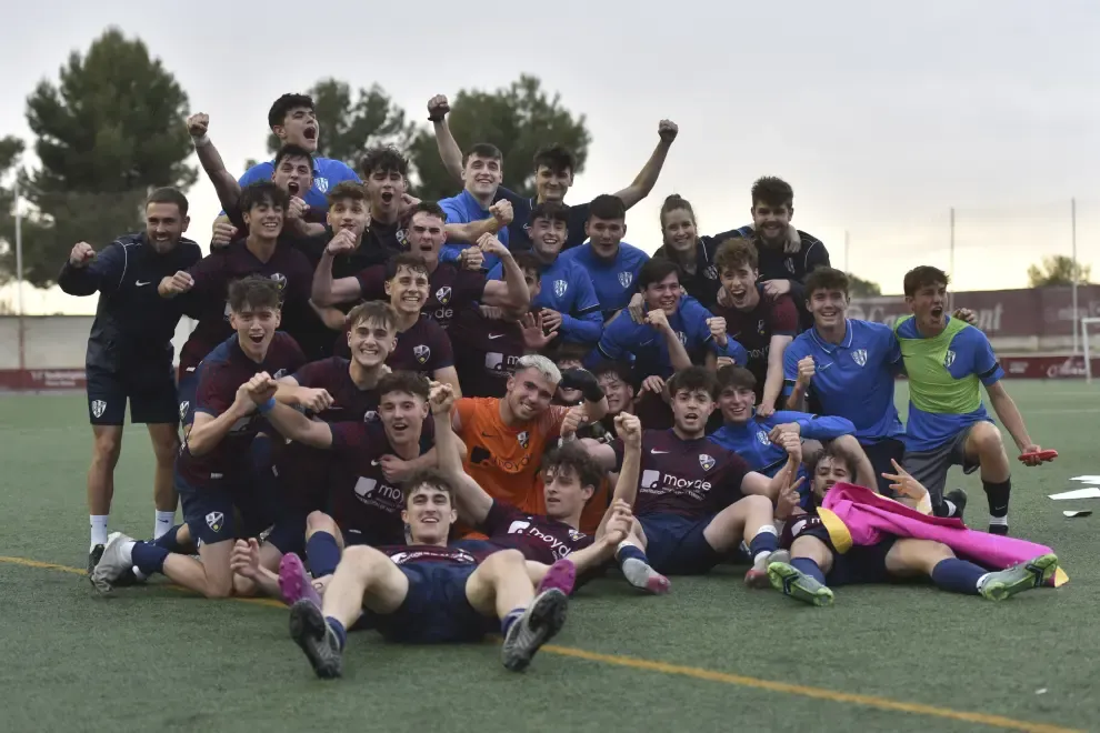Así ha vivido el ascenso el Huesca juvenil el ascenso a División de Honor.