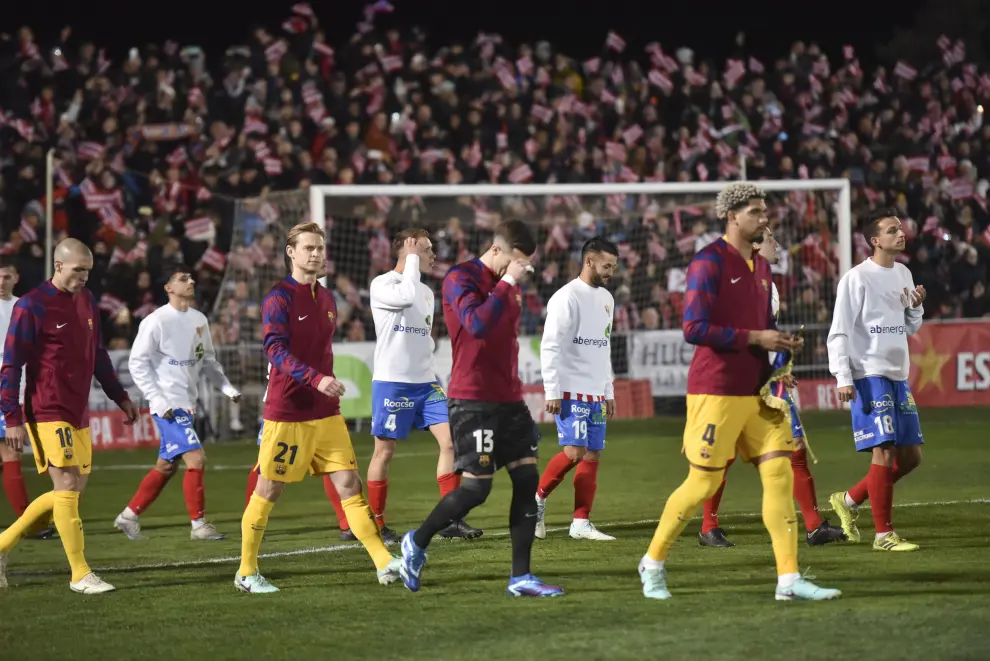 Ilusión y orgullo tras un partido histórico de la UD Barbastro ante el FC Barcelona