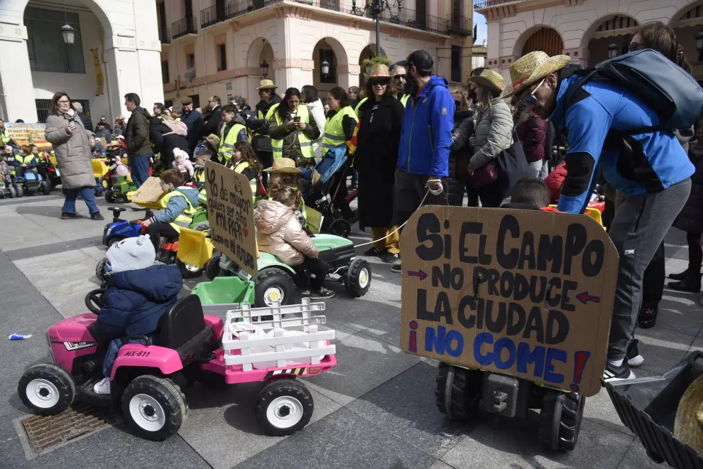 Minitractorada en Huesca: por el futuro del campo