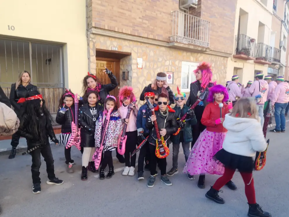 Desfile infantil en el carnaval de Sariñena