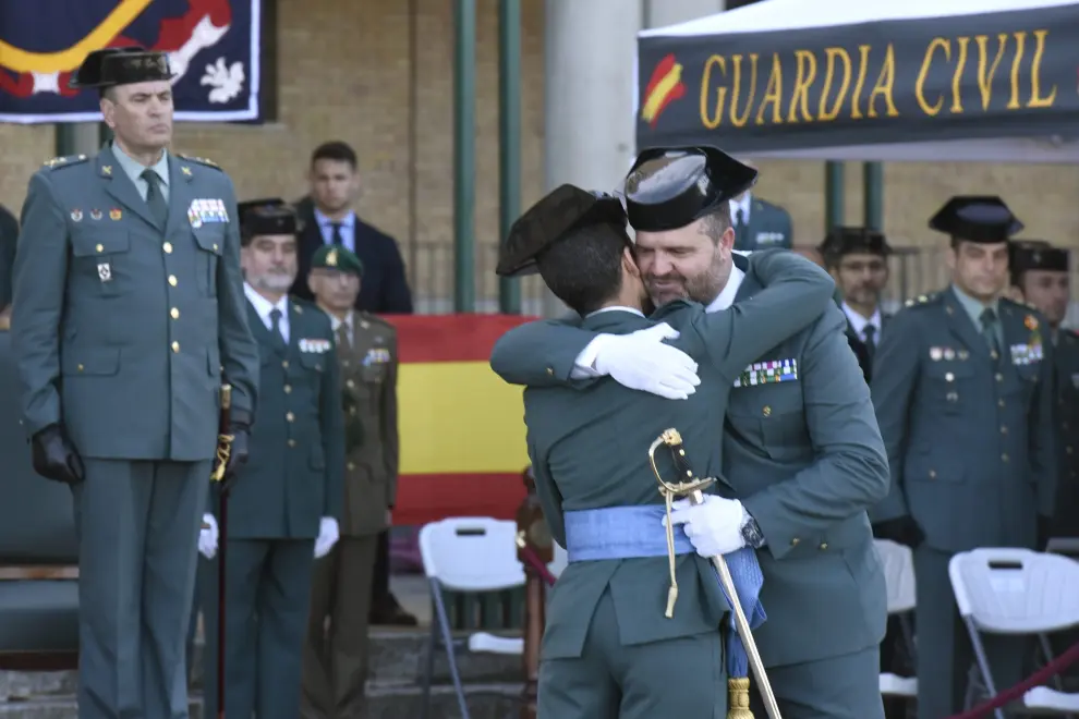 El teniente coronel José Enrique Cordobés toma posesión de su cargo como nuevo jefe de la Comandancia de la Guardia Civil de Huesca
