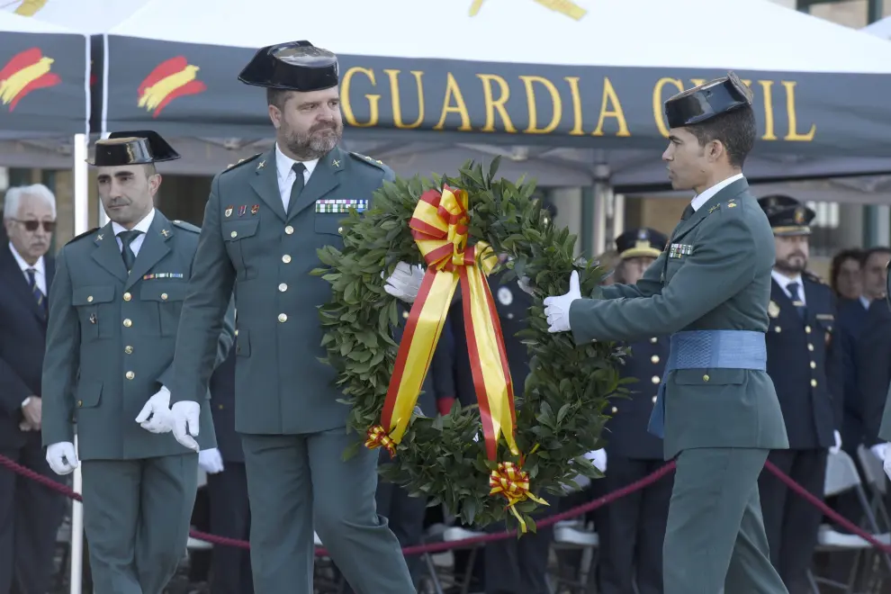 El teniente coronel José Enrique Cordobés toma posesión de su cargo como nuevo jefe de la Comandancia de la Guardia Civil de Huesca