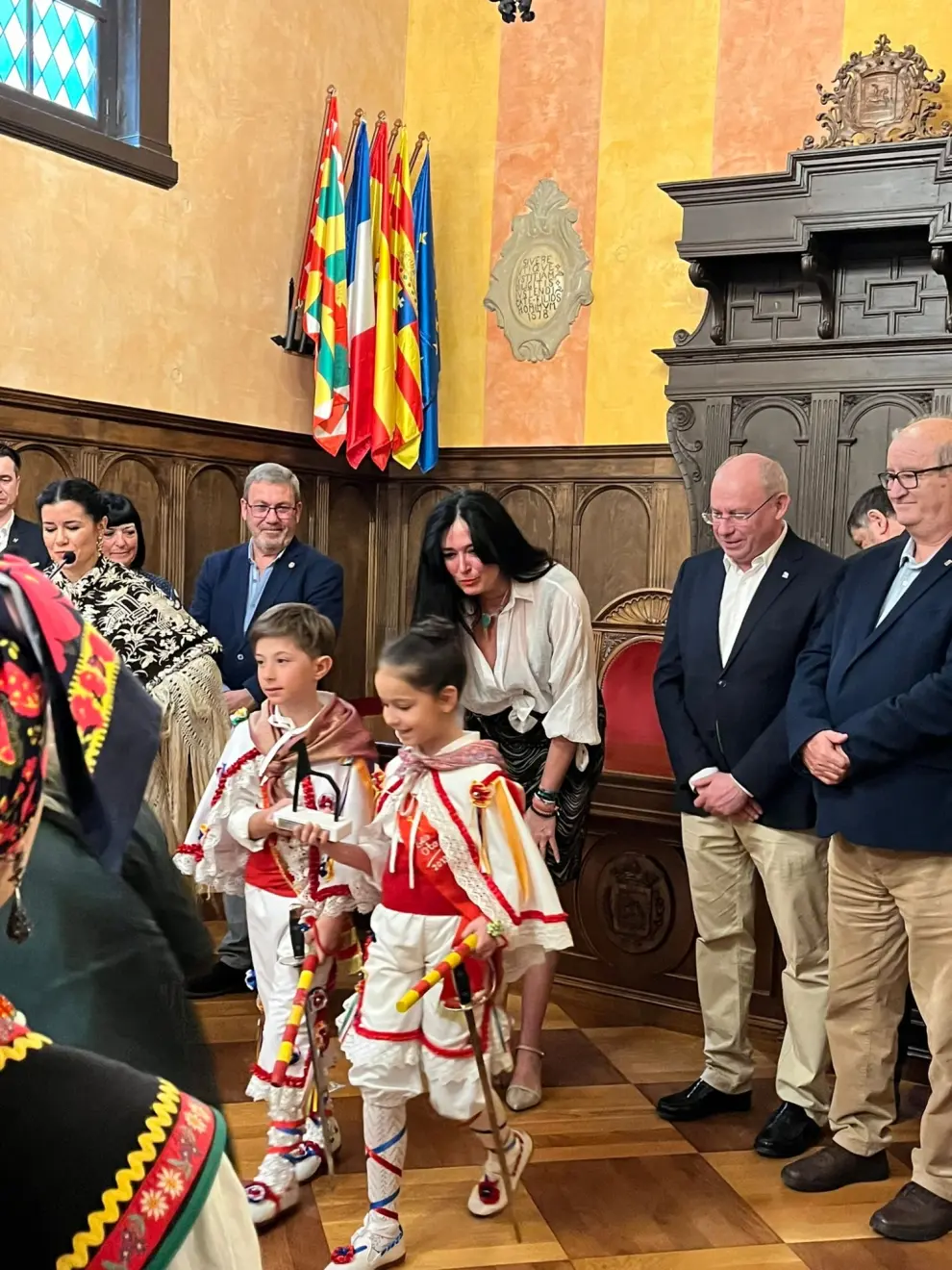 Un centenar de niños y niñas de Huesca, Tardienta, Calahora y Zamora se han dado cita este sábado en la capital altoaragonesa.