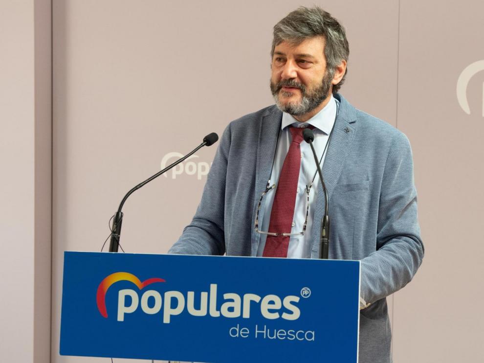 Gerardo Oliván, presidente del Partido Popular de Huesca