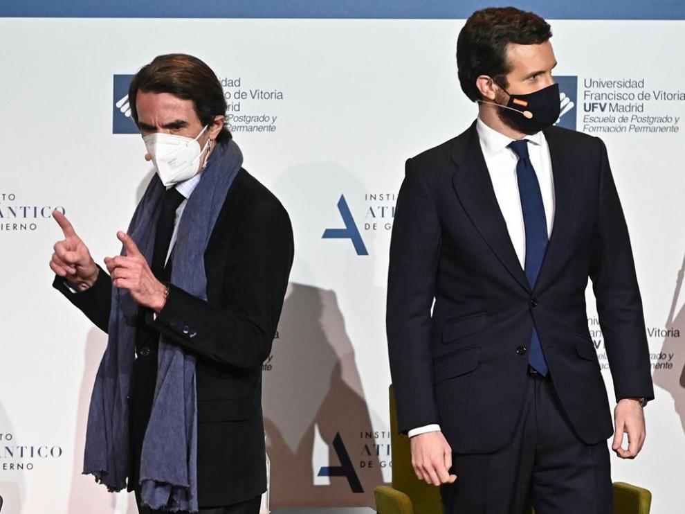 José María Aznar y Pablo Casado.