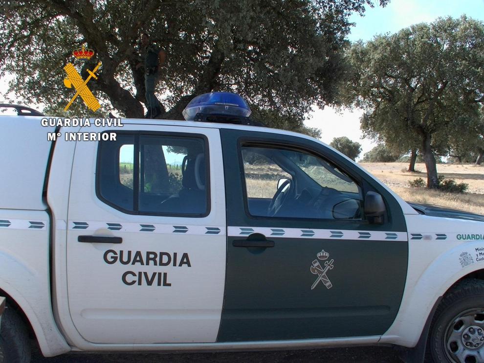 Vehículo de la Guardia Civil.