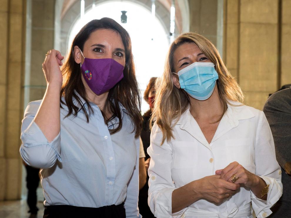 Irene Montero y Yolanda Díaz