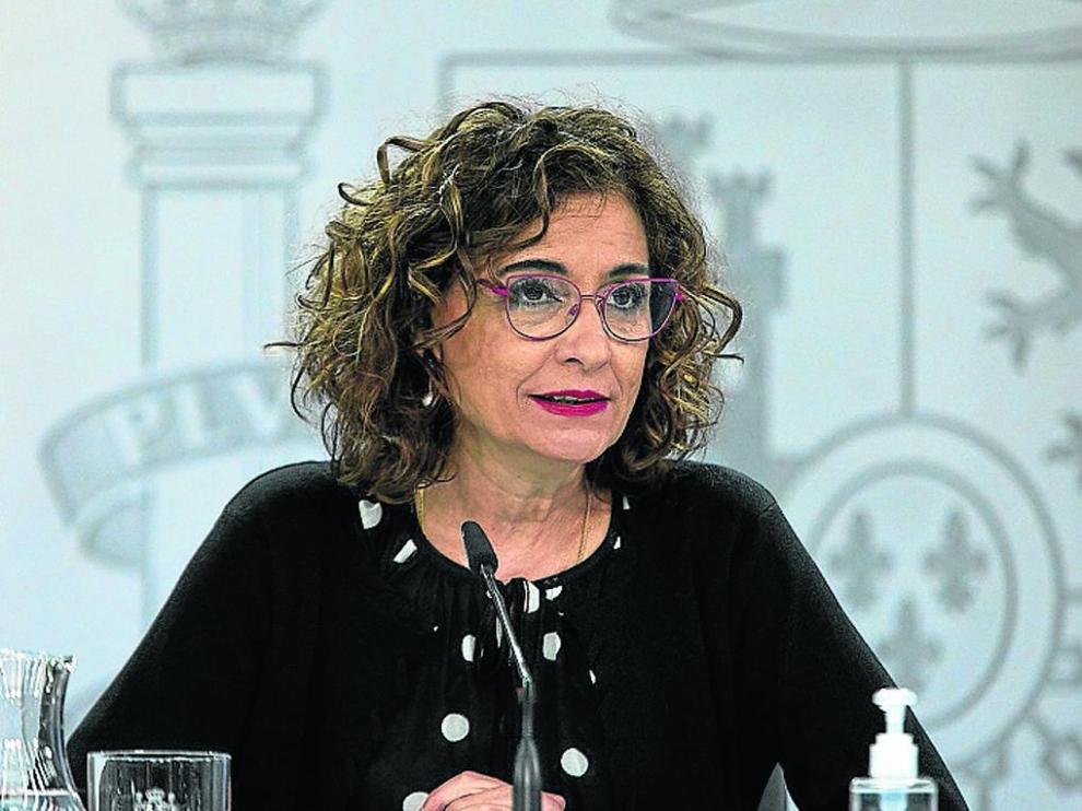 La portavoz del Gobierno durante la rueda de prensa tras el Consejo de Ministros de este martes.