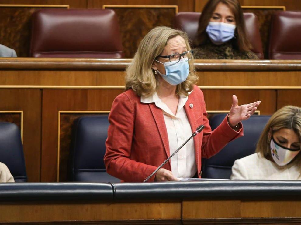 La vicepresidenta segunda del Gobierno Nadia Calviño