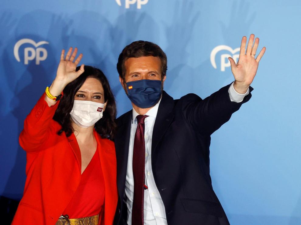 Isabel Díaz Ayuso y Pablo Casado