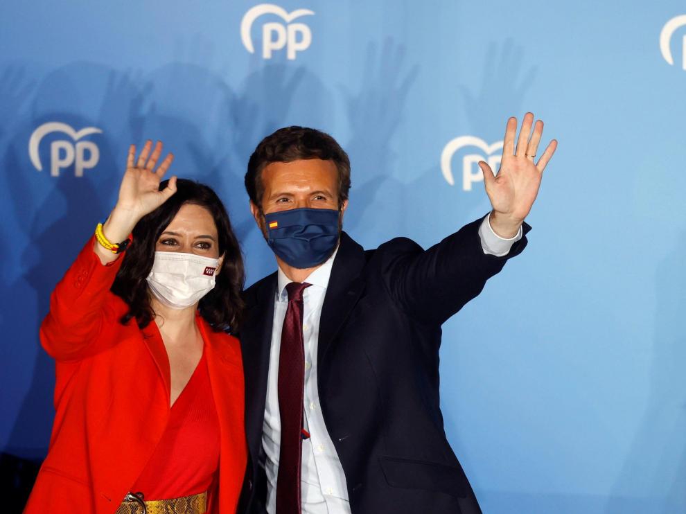 Isabel Díaz Ayuso y Pablo Casado