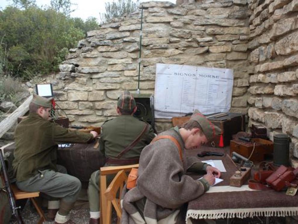 Recreación histórica en la Ruta Orwell