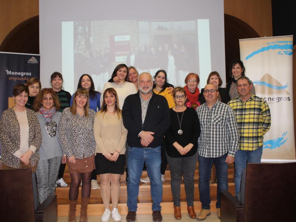Foto de archivo de un taller de empleo en Los Monegros.