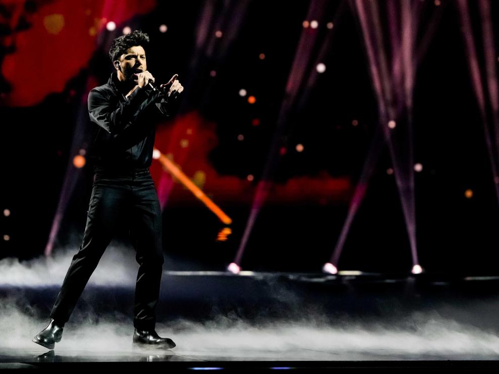 Blas Cantó defendió su tema Voy a quedarme en el festival de Eurovisión.