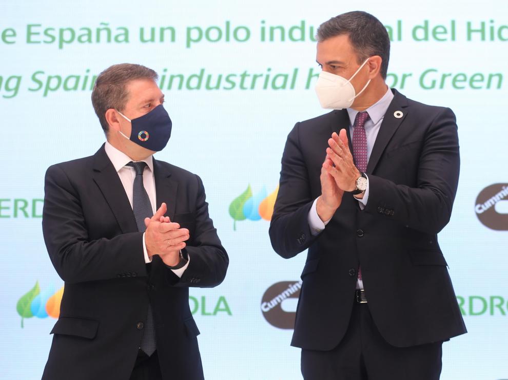 El Presidente de Castilla la Mancha y Pedro Sánchez este lunes