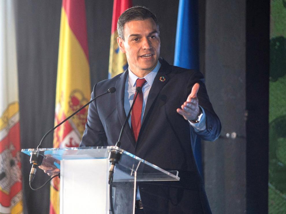 Pedro Sánchez en la IV Feria Nacional para la Repoblación de la España Rural (PRESURA), este viernes en Soria
