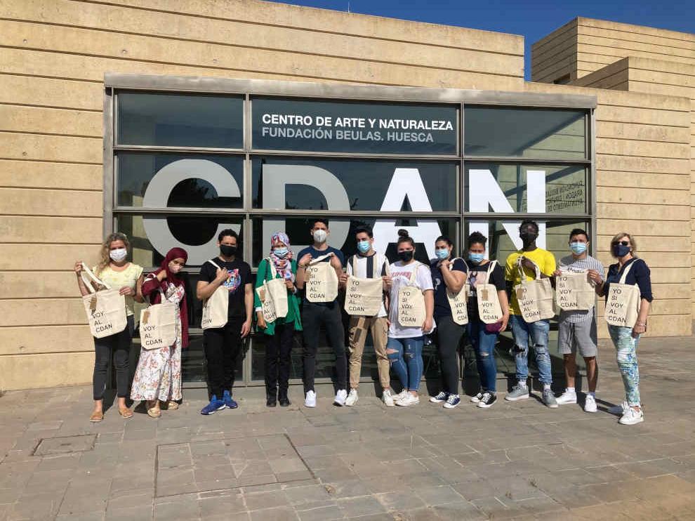 La bolsa la han hecho lumnos del CDAN.