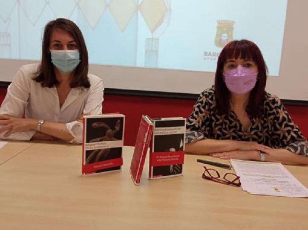 Blanca Galindo y María Ángeles Naval en la rueda de prensa de este jueves.