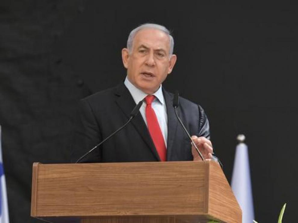 Netanyahu, este martes en la presentación de David Barnea como nuevo director del Mossad.