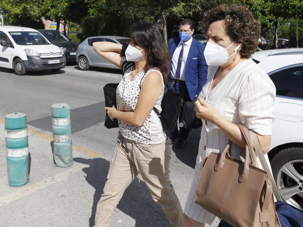 Juana Rivas, antes de acceder al centro de inserción social Matilde Cantos en Granada capital