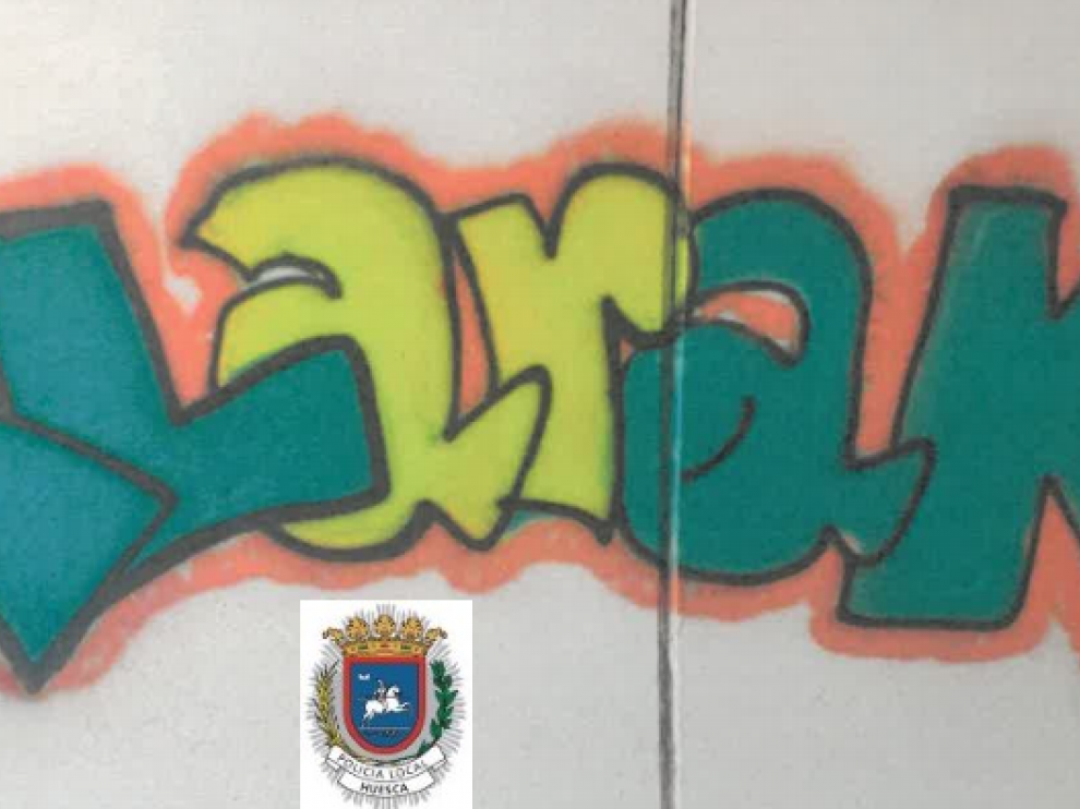 Uno de los grafitis realizados