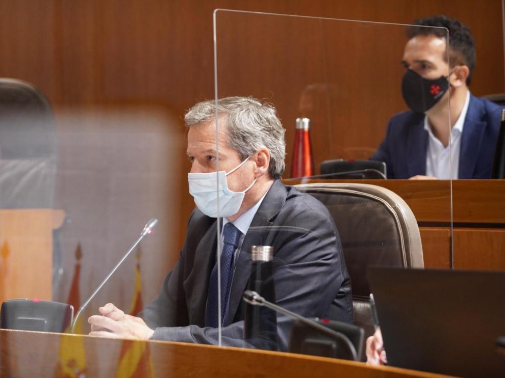 El líder de Ciudadanos y portavoz en las Cortes de Aragón, Daniel Pérez Calvo.