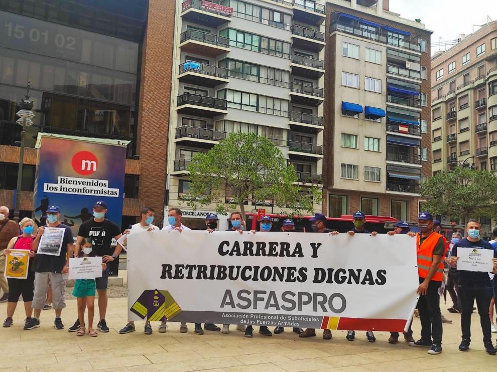 Protesta de la Asociación de Profesional de Suboficiales de las Fuerzas Armadas.