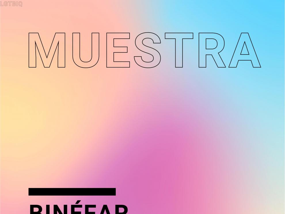 Cartel de la Muestra de Cine LGTBIQ de Binéfar.