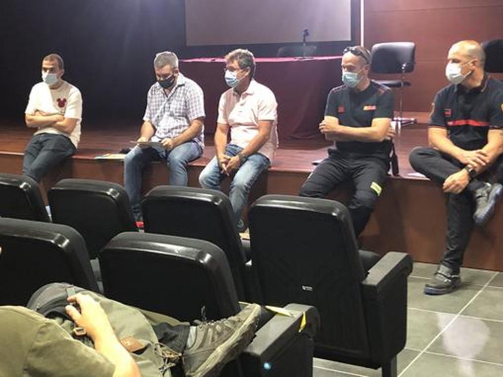 Imagen de la reunión celebrada el lunes en la sede comarcal.
