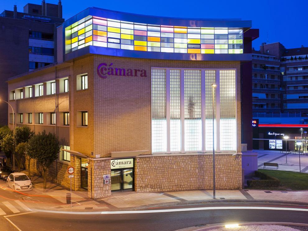 Sede de la Cámara de Comercio en Huesca.