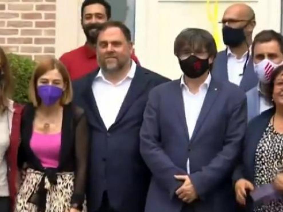 Junquera y Puigdemont, en Waterloo este miércoles