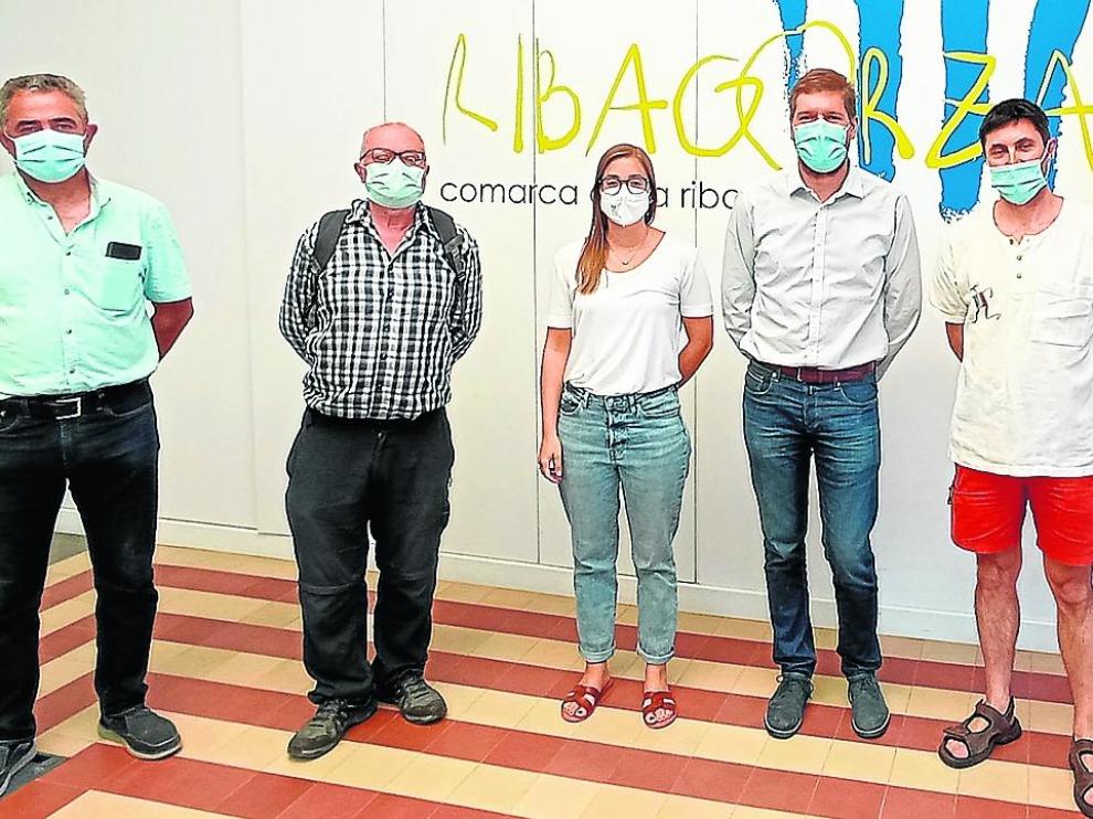 Recepción de la ganadora Cristina Puigdevoll en la sede de la Comarca de la Ribagorza