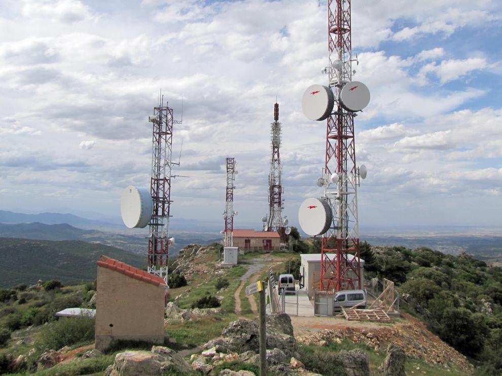 Centro de telecomunicaciones en la comunidad aragonesa