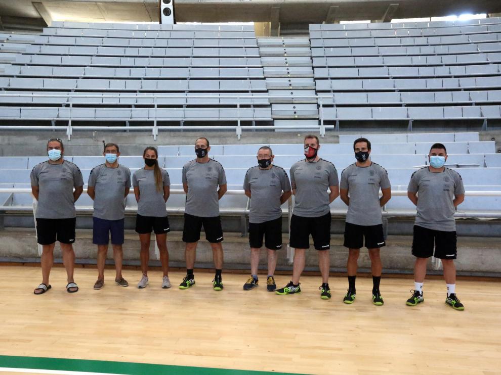 Cuerpo técnico del Bada Huesca.