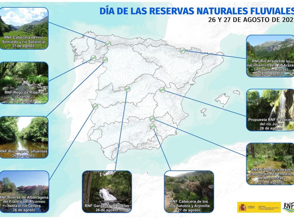 Cartel informativo con las jornadas didácticas fluviales que se celebrarán para el 26 y el 27 de agosto.
