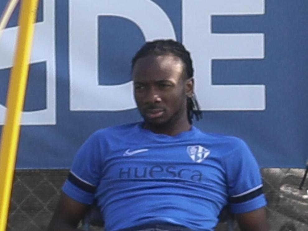 Nwakali no se ha ejercitado este jueves en el entrenamiento previo al viaje a Las Palmas.