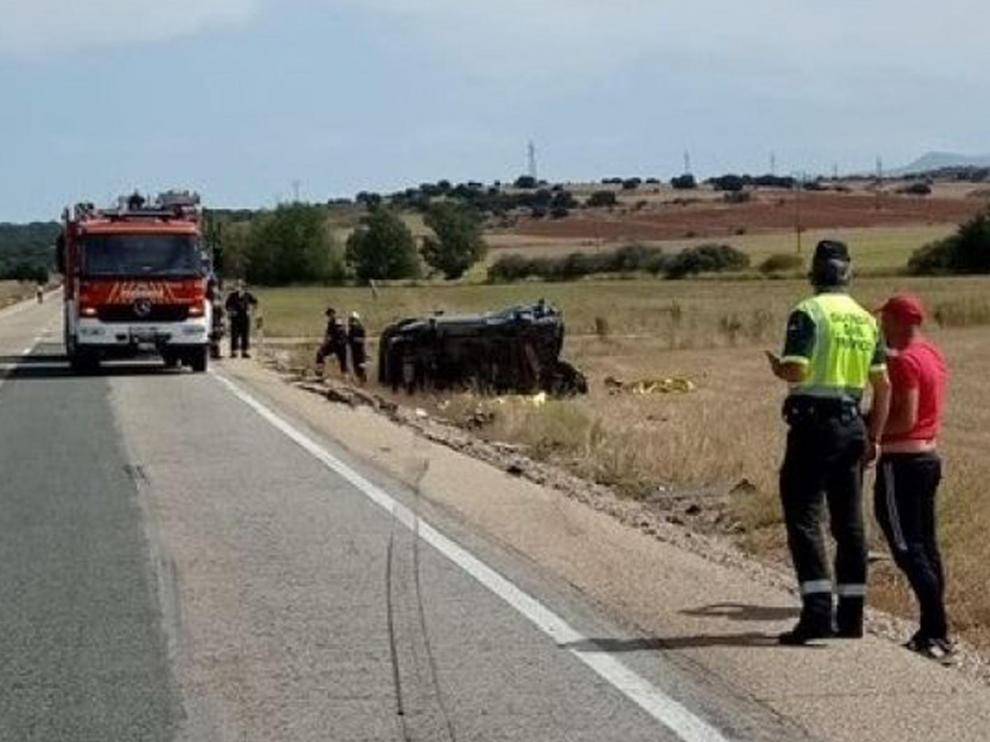 El siniestro se registró en el punto kilométrico 126,800 de la N-122