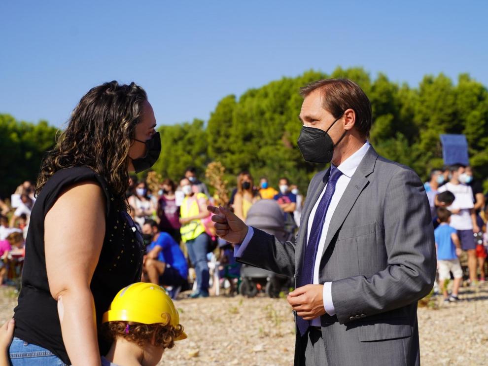 Carlos Trullén en el Colegio Parque Venecia.