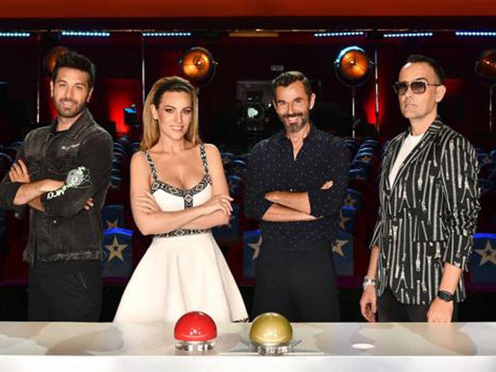 Dani Martínez, Edurne, Santi Millán y Risto Mejide.