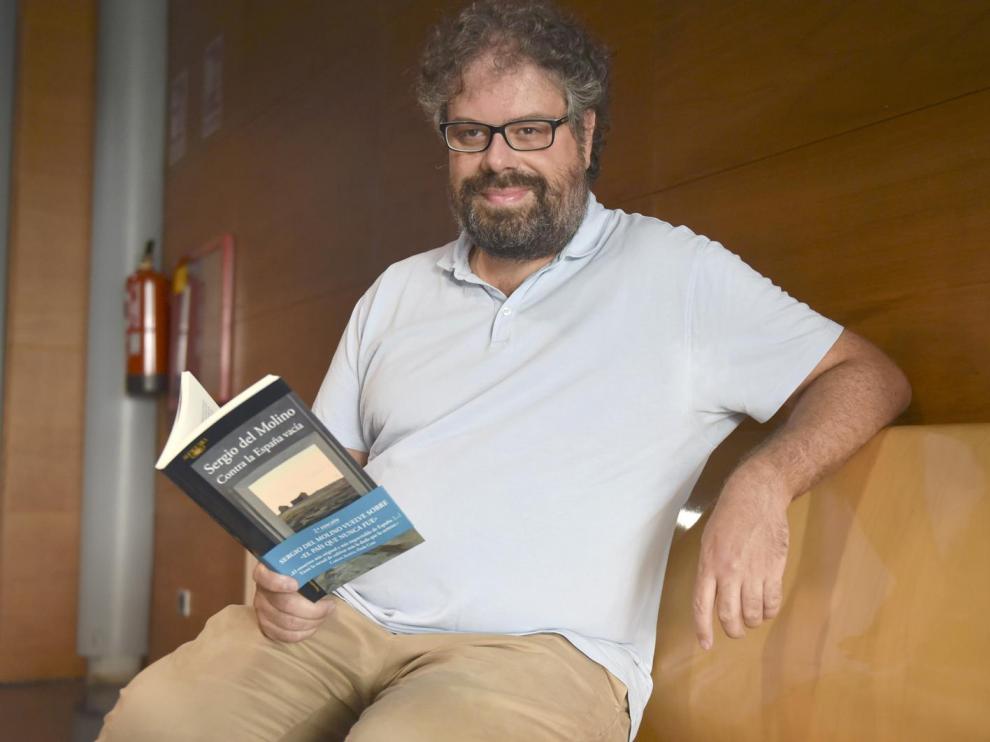Sergio del Molino, este miércoles en Huesca