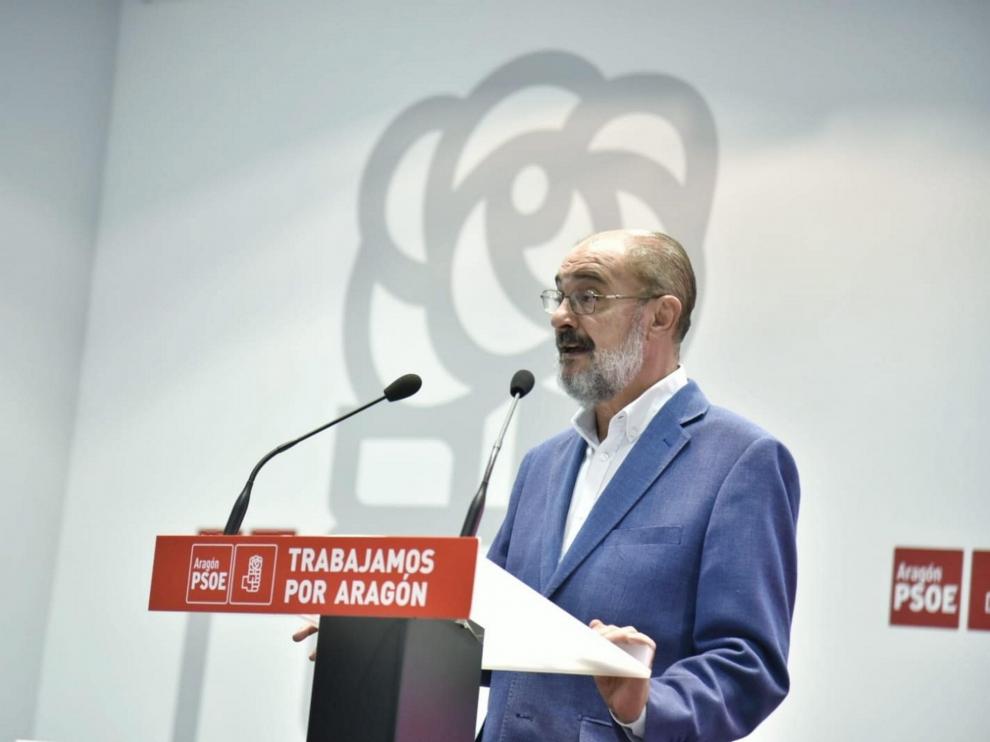 El presidente del Gobierno de Aragón, Javier Lambán.
