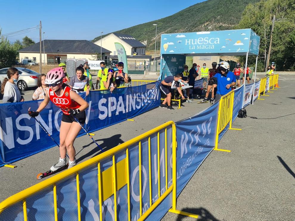 Salida de una de las participantes este fin de semana en Jaca