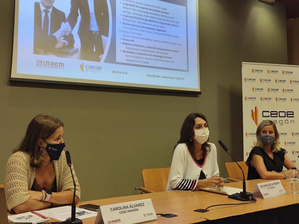 Imagen durante la jornada sobre buenas prácticas en negociación colectiva en igualdad de género.
