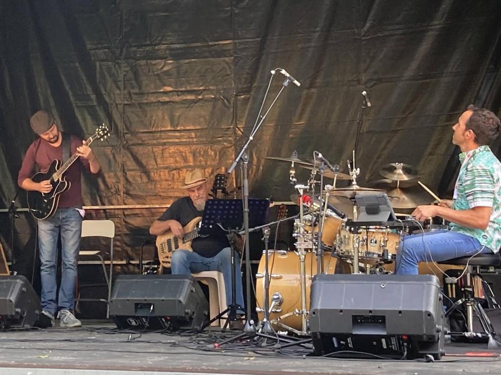 Jazz 4 fun en su actuación en el Pic Vert Festival del valle de Ossau.