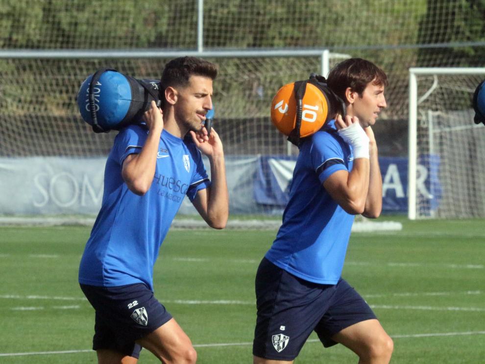 Juan Carlos, durante el entrenamiento de ayer.