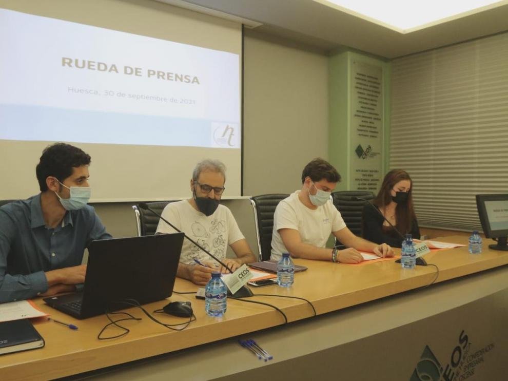 Rueda de prensa de la Asociación del Ocio Nocturno de Huesca.