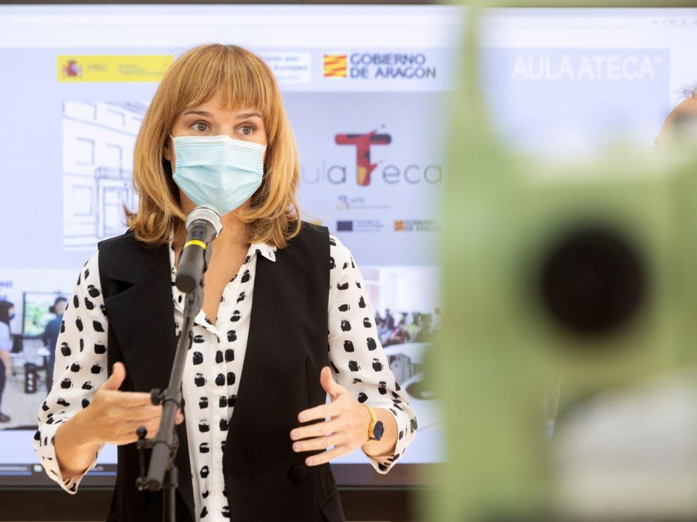 Alegría, durante su visita de este lunes a Zaragoza.