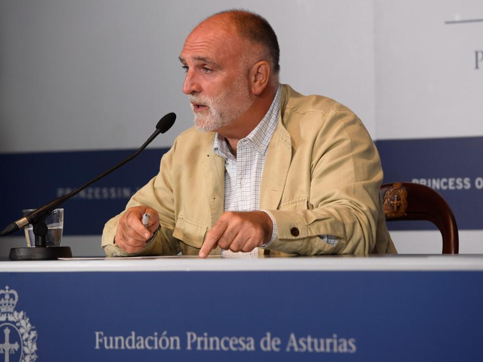 El cocinero José Andrés recogerá el viernes el Premio Princesa de Asturias de la Concordia 2021.