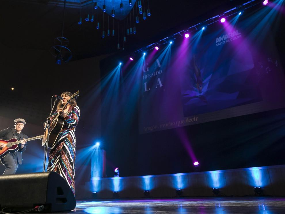 Amaral durante su actuación en la Gala.
