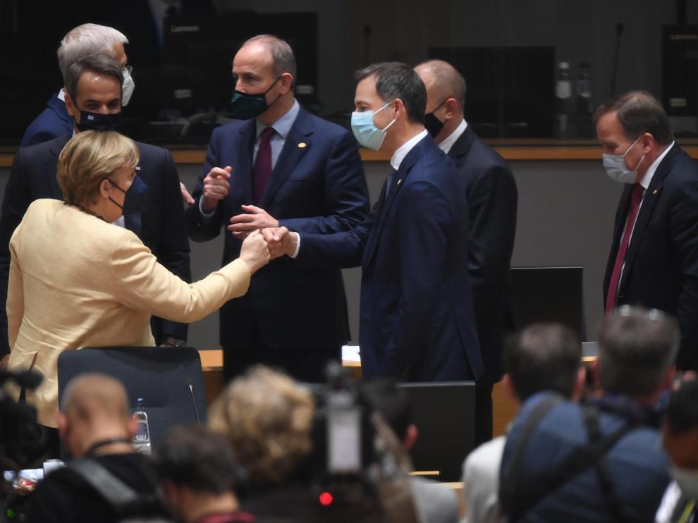 Los jefes de Estado y de Gobierno de la UE celebraron ayer la primera reunión.